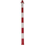 Led leds - colonnes blanches et rouges pour la d�limitation et les zones r�serv�es et la base de fixation ...
