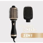 Brosse brushing 2 en 1 - saint algue demeliss volume & style - s�chage / coiffage / brushing