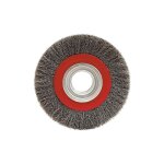 Brosse circulaire fil acier ondulé pour touret 0. 30 mm d. 125 mm al. 16 mm ep. 20 mm pour métal - décapage ... Brosse circulaire fil acier ondulé pour touret 0. 30 mm d. 125 mm al. 16 mm ep. 20 mm pour métal - décapage ...