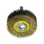 Brosse circulaire osborn en laiton ondul� avec une tige de 6 mm et un filament de 0, 20 mm de diam�tre ...
