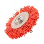 Brosse circulaire sur tige d. 75 mm - fils de 1, 1 mm en nylon abrasif gr 80 - 10314012 - sidamo