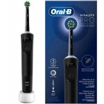 Brosse a dents lectrique oral - b vitality pro noire - 3 modes de brossage - batterie longue dure