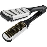 Brosse lisseur cheveux crepus � poils de sanglier peigne � cheveux outils de coiffage pour brosse cheveux ...