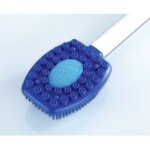Brosse de massage et bien - tre silicone - bleu - wenko