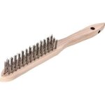 Brosse mtallique fil inox, ondul 0, 35mm 3 - rangs