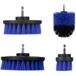 Brosse nettoyage rotative perceuse 4 pi�ces nettoyage voiture brosse visseuse, brosse pour perceuse voiture ...