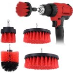 Brosses pour perceuse �lectrique 4 pi�ces, brosse rotative de nettoyage des poils de 2' / 3, 5'' / 4'' ...