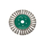 Brosse ronde torsad�e diam. 125x14mm fil d'acier inox 0, 5 mm