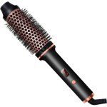 Brosse thermique 3 en 1, 38 mm, brosse � boucler thermique, brosse � boucler avec affichage lcd 120 - ...