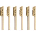Brosserie jeu de brosses mtalliques 6 pices, brosse en laiton, brosse mtallique avec poils en laiton ...