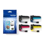 Pack de 4 cartouches lc424val brother noir, cyan, magenta et jaune haute capacite de 750 pages - pour ...