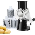 Broyeur � fromage rond � vitesse manuelle avec base d'aspiration puissante, broyeur de pommes de terre ...