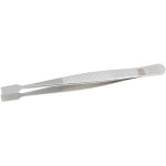 Rs pro - brucelles 34a. sa pointe plate en inox, l. 120 ( prix pour 1 )