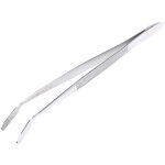 Brucelles rs pro pointe fin bec plat dentel en en inox, l. 150 mm ( prix pour 1 )