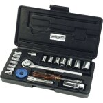 Br�der mannesmann - jeu de cl�s � douille m�trique 1 / 4' (6. 3 mm), 3 / 8' (10 mm) 20 pi�ces m 206 w69351 ...