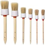 Bs - 26 pubamall syst�me de brosses de d�tail en poils de sanglier naturels pour jantes / moteur / int�rieur ...