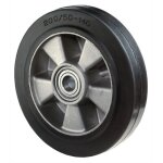 Volant caoutchouc élast. plein l. de moyeu 60 mm l. roue 50 mm d. de la roue 180 mm Volant caoutchouc élast. plein l. de moyeu 60 mm l. roue 50 mm d. de la roue 180 mm