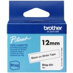 Btag - 231 ruban pour imprimante de �tiquettes noir sur blanc white - brother