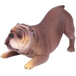 Mod�le de bulldog fran�ais allong� r�aliste, jouet animal endormi pour enfant cadeau (878)