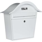 Burg wachter - burg wchter holiday 5842 w bote aux lettres tle d'acier blanc avec serrure  cl y848212 ...