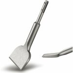 Burin sds plus carrelage, 165mm x 75mm s�rie d'�largissement de haute qualit�, ciseau � tuiles courb� ...