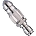Buse de nettoyage haute pression en acier inoxydable pour d�boucher les canalisations, pour nettoyeur ...