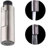 Buse de rechange pour robinet de cuisine, t�te g1 / 2 universelle amovible, acier inoxydable bross� sus304 ...
