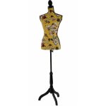 Buste de couture féminin sur pieds hauteur régable mannequin femme déco vitrine fibre de verre jaune ... Buste de couture féminin sur pieds hauteur régable mannequin femme déco vitrine fibre de verre jaune ...