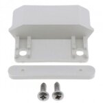 But�e centrale en pvc blanc pour jalousie ou persienne fixation haute ou basse avec contreplaque et vis ...