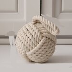 But�e de porte beige en corde nautique avec n?ud