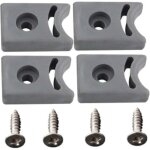 But�e de porte de douche avec vis 4 jeux de but�e de porte coulissante de remplacement pr� - perc�e bloc ...