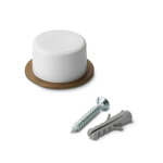 Inofix - bute de porte blanche ? fixation vis ? lot de 2 ? ? compacte