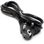 Wiltec - cble alimentation appareil  froid noir 1, 40m fiche coude pour appareil  froid compatible ...