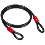 Relaxdays - c�ble antivol, 2 m�tres, en acier, � boucles, � 12 mm, pour v�lo, moto, meubles de jardin, ...