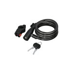 Cble antivol en spirale pour vlo, 120cm, noir hama 00178110