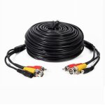 Cble bnc pour camras de vidosurveillance, alimentation 15 mt, maxtech cv - tel003