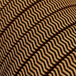 C�ble cat�naire zigzag gain� tissu noir - whiskey cz22 - 1 m�tre