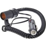 Iwh - cble d'extension spiral 3 mtres 12 / 24 volts charge de courant max=10 a 12 ou 24 v / dc