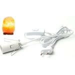 C�ble pour lampe � sel avec interrupteur - e14 - 1, 8 m - douille pour lampe de sel, blanc - ymyny