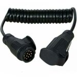 C�ble de rallonge pour remorques 13 - 13 broches 2m c�blage prise caravane c�ble de rallonge spiral� ...