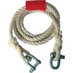 Cble de remorquage pour voitures 2500 kg sisal manille / manille longueur 400 cm d. 16 mm