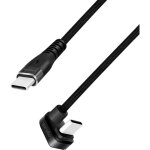 C�ble usb 2. 0 type - c logilink cu0190, aluminium, noir, 1 m