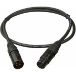 Cble xlr canon pour console dmx noir