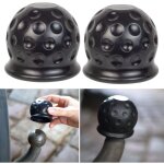 Cache - boule pour crochet de remorque - lot de 2 pour attelages � t�te sph�rique jusqu'� 50 mm - cache ...