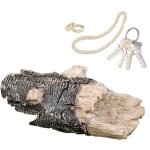 Cache - cl� ext�rieur - d�cor de jardin en r�sine imitation - coffre � cl�s