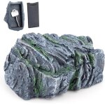 Cache cl� pierre d'imitation avec compartiment secret, cachez cl�s de rechange dans la pierre, imperm�able ...