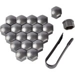 Cache ecrou 19 mm, 20 pi�ces 19mm boulon ecrou couvre, capuchons protection hexagonal pour �crous de ...