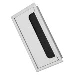 Cache - fil carr� en aluminium pour bureau d'ordinateur - couverture de trou d'insertion pour c�bles ...
