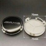 Cache - moyeu 75mm compatible mercedes - benz toutes s�ries ? capuchon centre jante voiture, accessoire ...
