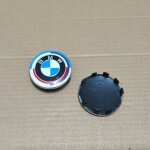 Cache - moyeu bmw 56mm ? capuchon jante aluminium �dition anniversaire, compatible s�rie 1 � 6, x1 - ...